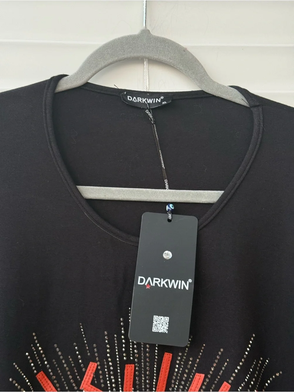 Darkwin By Darkmen NWT Black Oversized Graphic Tunic Dress Jaguar Leopard XL